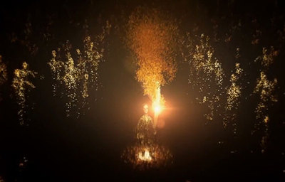 中国健康行火炬全息视频